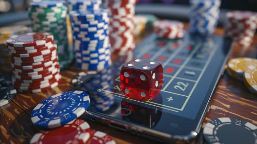 Account safety reminders beside live casino mobile browsing screen